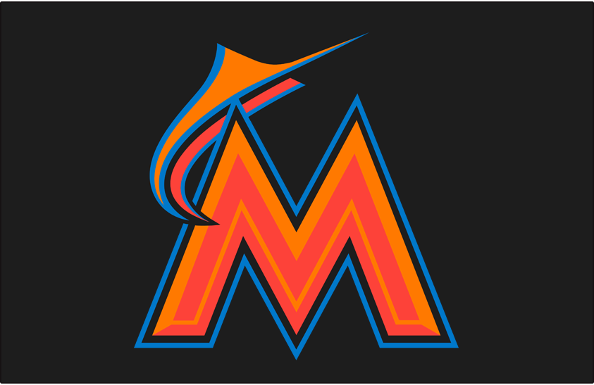 Miami Marlins 2016-2018 Batting Practice Logo fabric transfer